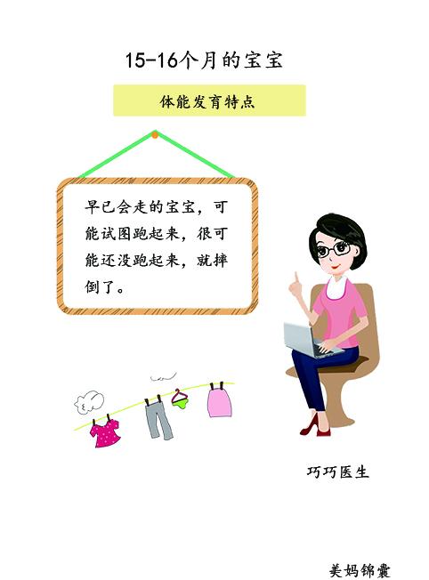 超级宝妈|15-16个月的宝宝会弯腰捡东西了而且不会摔倒