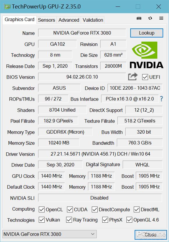 ROG STRIX RTX 3080 O10G评测：我换皮了，也更强了