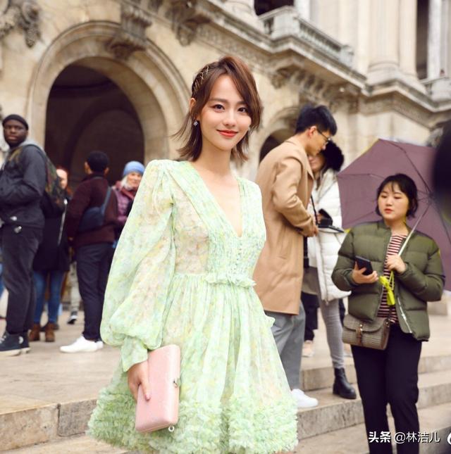 时尚迪科夏天做仙女，一定要带点“绿”才行，杨幂、钟楚曦都把绿色穿活了