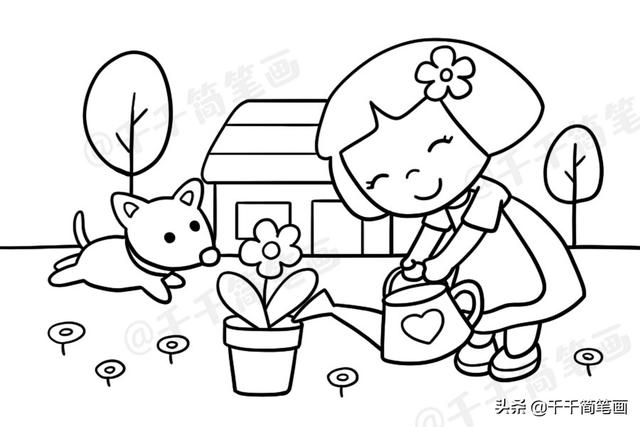 你的育儿经:儿童春天风景画大全,好看易画,让孩子更了解大自然