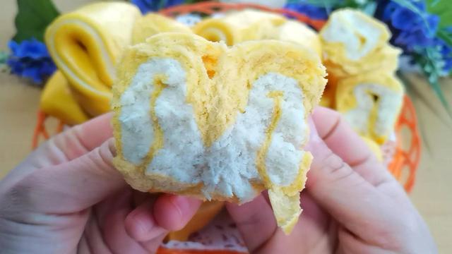 南瓜这样做，好看又好吃，偶尔换个花样做，家人吃起来更有食欲