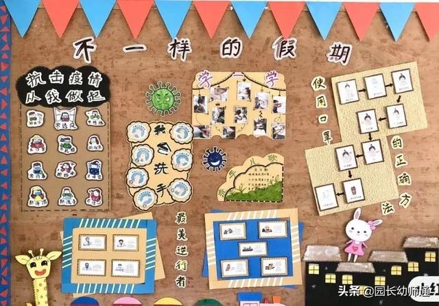 「超级宝妈」最新，幼儿园新冠疫情防控主题环创，看过的幼师都收藏了