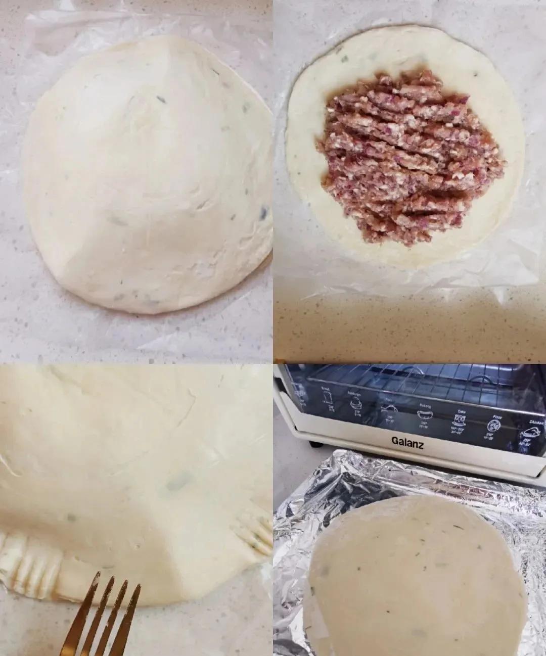馅饼|别再和面了！手抓饼也能做鲜香爆汁的馅儿饼