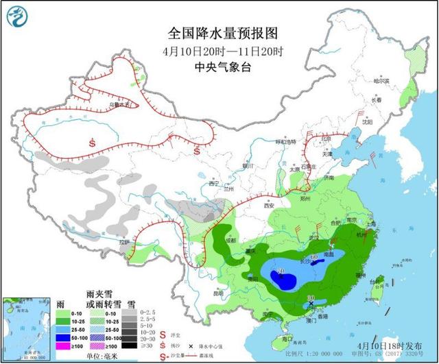 中国新闻网@贵州湖南等地将有较强降水 甘肃西部等地有大风沙尘