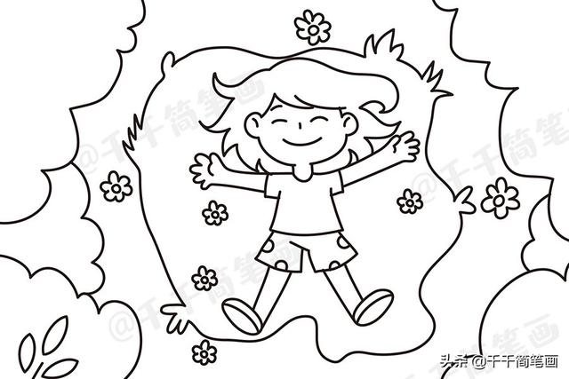 你的育儿经:儿童春天风景画大全,好看易画,让孩子更了解大自然