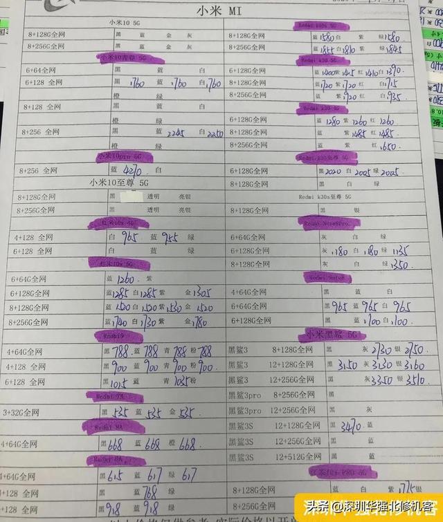 2020-11-14 全新机报价