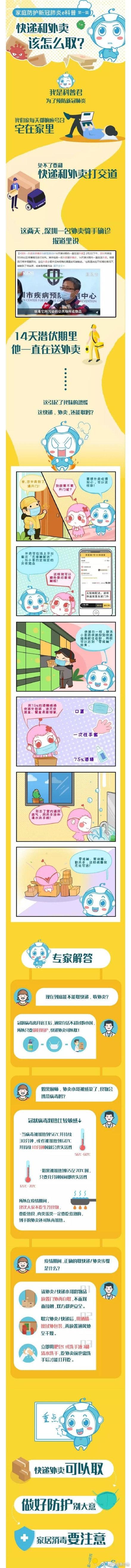 【光明网】外卖快递可以拿，但要防止“15秒被感染”
