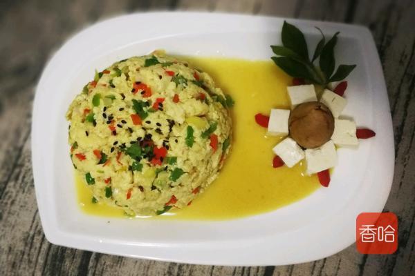 豆腐和鸡蛋这新吃法，炒一锅米饭不够吃，三两下就做好