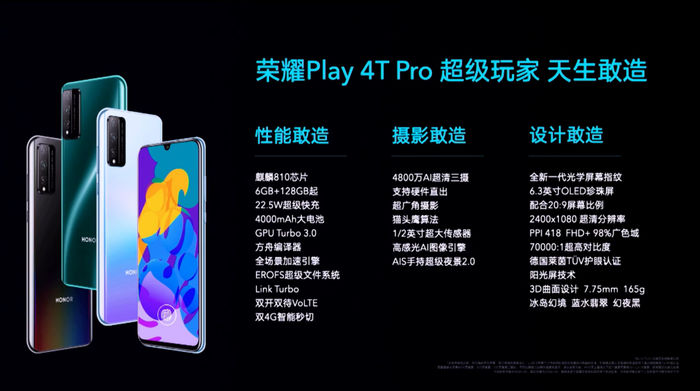 「太平洋电脑网」荣耀play4T Pro价格：6GB+128GB售价1499元