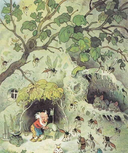 『你的育儿经』童话绘本插图 作者：插画师Fritz Baumgarten