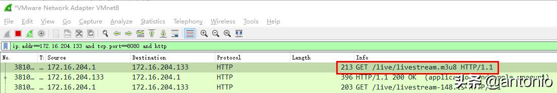 HLS实战之Wireshark抓包分析