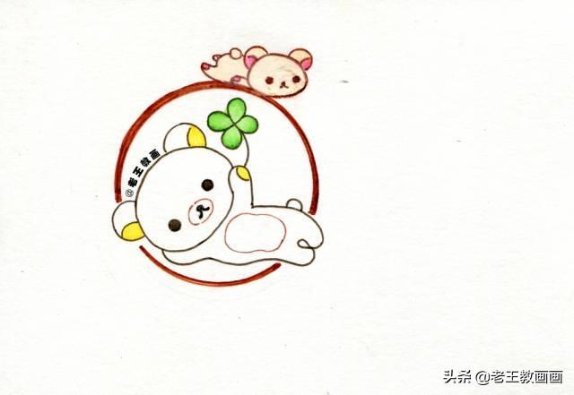「你的育儿经」简笔画小熊，6步就可以学会，给孩子收藏