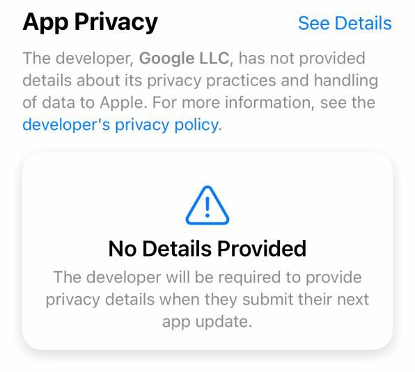 谷歌可能会通过不更新iOS应用来规避苹果的隐私披露