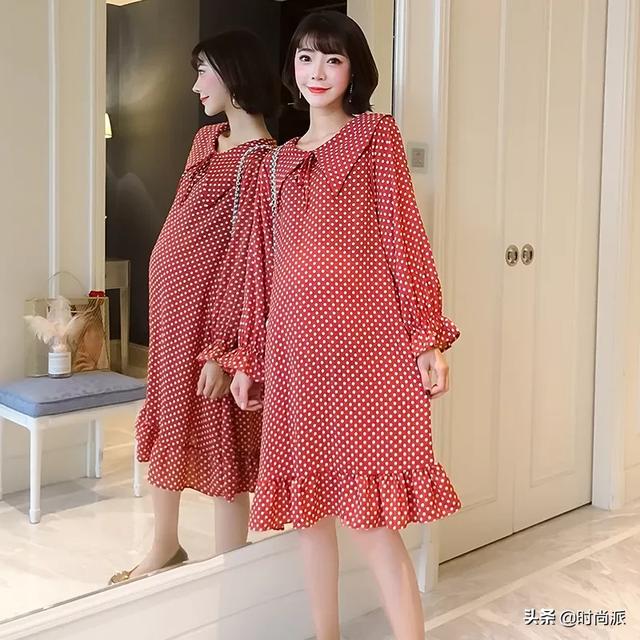 「你的育儿经」怀孕的你也能穿的像个仙女，这几款A字版孕妇连衣裙，洋气又好看