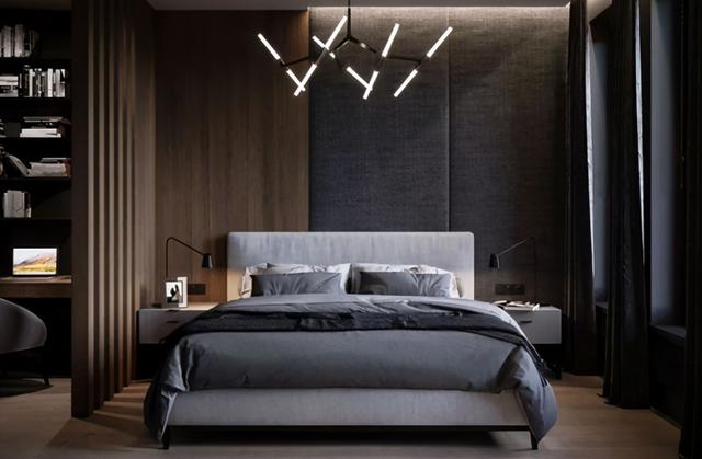 卧室怎样装修？木饰面在卧室装修中的巧妙运用，真是太美了