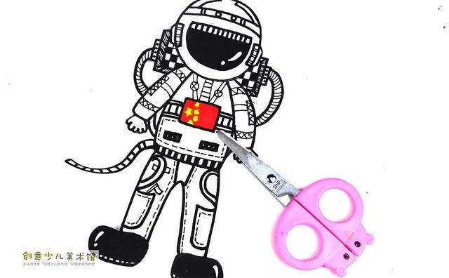 超级宝妈|儿童画教程|创意儿童画之我是太空宇航员
