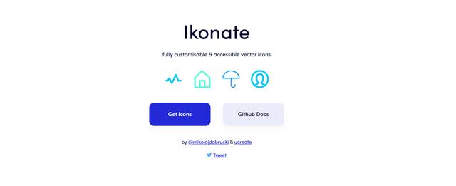 内联SVG|非常流行的开源图标库，完全开源免费，可商用——ikonate