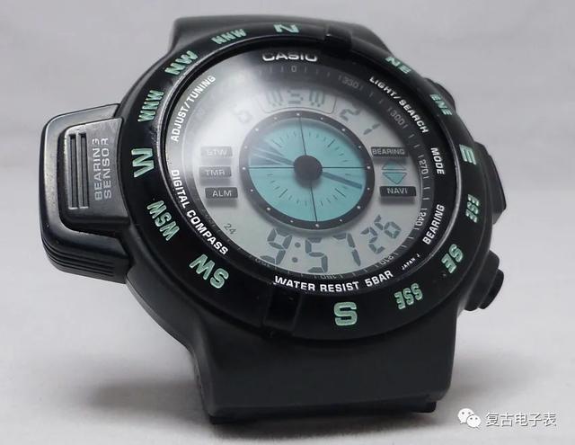 卡西欧首款罗盘功能手表——CASIO CPW 100