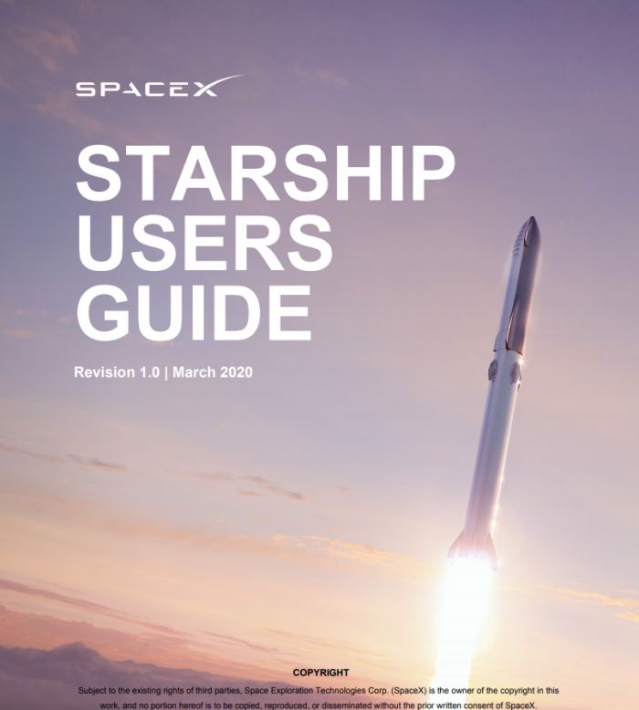 「太平洋电脑网」SpaceX发布《星际飞船用户指南》 涵盖详细参数