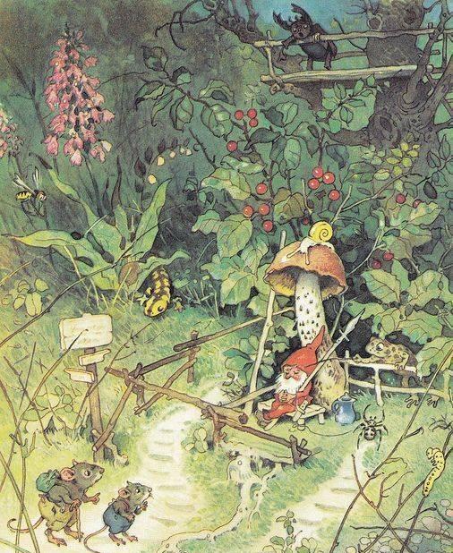 『你的育儿经』童话绘本插图 作者：插画师Fritz Baumgarten