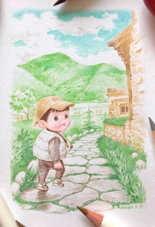 可爱|拥有这样的妈妈，从小就能做漫画主人公