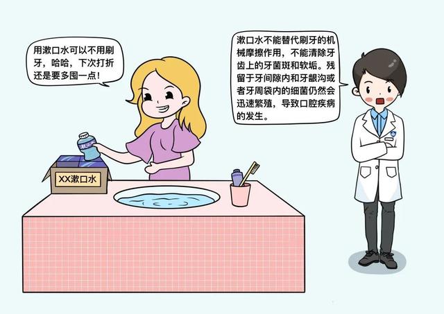 用了漱口水就可以免刷牙啦？