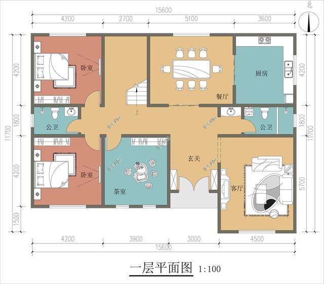 15×11米现代风二层小墅，6卧2厅超赞格局，带来更多新体验