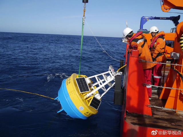 光明网@挑战极限！中国南极考察队在“咆哮”西风带成功布放3套浮标