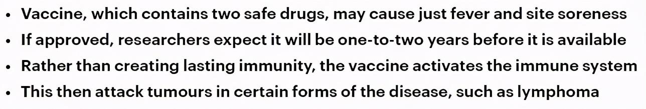 新型癌症疫苗1年内或问世！一针下去，97%的肿瘤都消了
