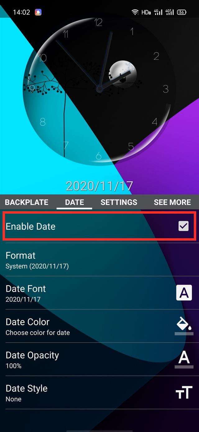 教你给手机桌面添加透明时钟，好看还实用