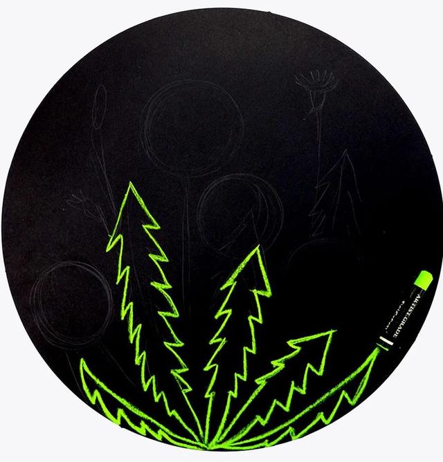 你的育儿经▲创意儿童画教程｜毛茸茸的蒲公英