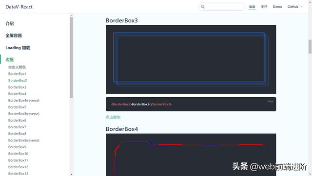 基于 React 大屏数据展示库DataV-React