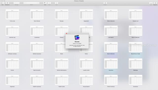 Records for Mac(个人数据库管理)