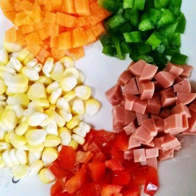 一学就上手的五彩蔬丁凤梨炒饭，小白也能1秒变大厨