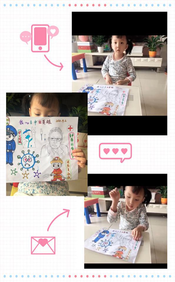 [中国甘肃网]甘肃省商务厅幼儿园组织2020感恩有你——“我心中的英雄”主题活动