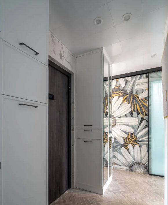 46㎡做两房，客厅装满大书柜，儿童房架在半空，全屋超实用