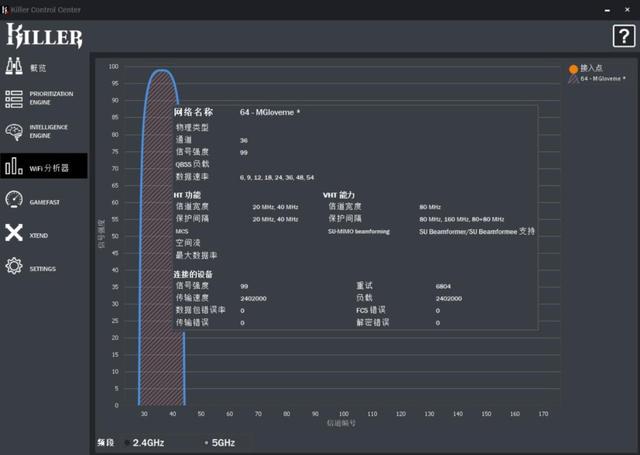 游戏Ping值稳如老狗、Killer 1650W无线网卡评测