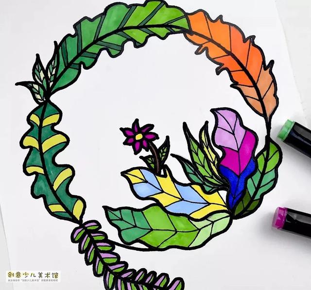 超级宝妈|儿童画教程 | 幼儿趣味画--花丛中的小精灵