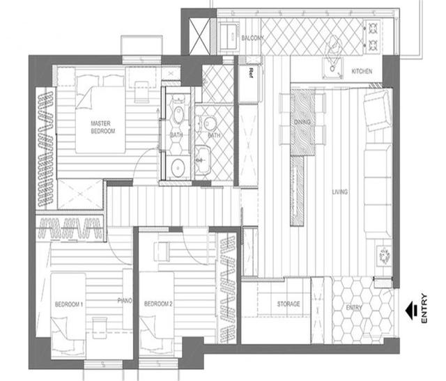 10万块钱装修的91平米的房子，现代风格简直太美了