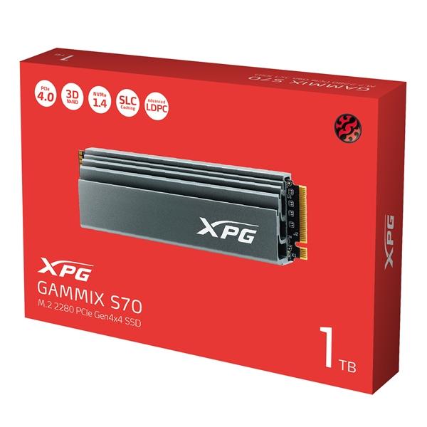 XPG翼龙S70 PCIe 4.0 SSD首发卢茨新主控：飙上7.4GB/s