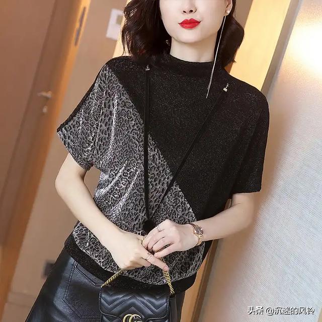 时尚迪科豹纹印花衬衫，时尚豹纹，穿出优雅、大气女人味，轻松做时尚达人