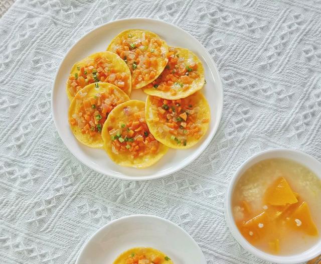 胡萝卜鸡蛋早餐饼，不加一点面粉，营养健康还美味，一周做三次