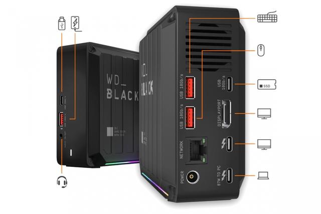 WD西数推出雷电3 SSD扩展坞，2TB固态87W PD快充