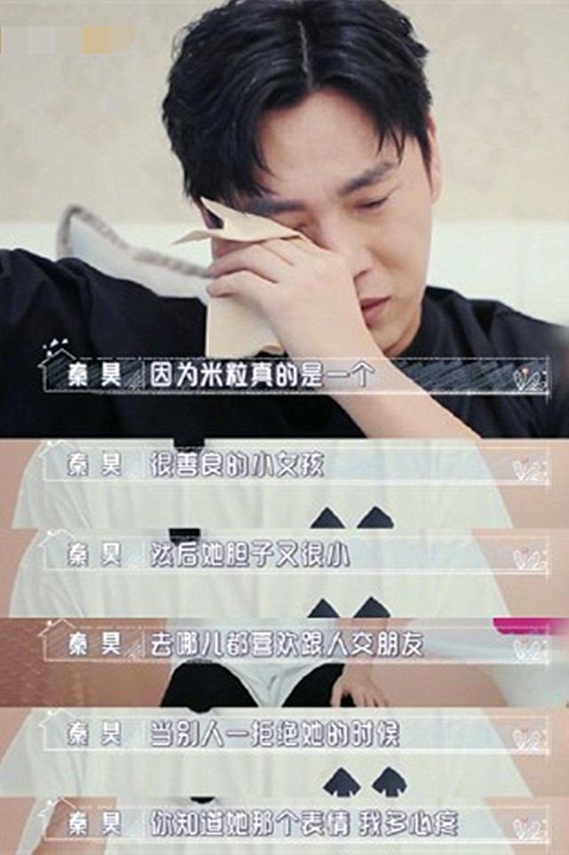 我是一只喵|谈及小米粒上学被欺负，秦昊忍不住掩面啜泣，网友：真的感同身受