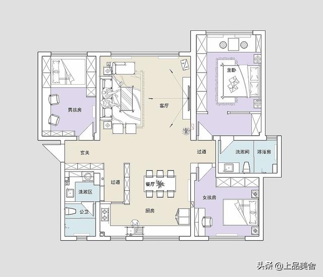 忍不住晒晒表哥家的美式风装修，全屋精致耐看，被客厅设计迷住了