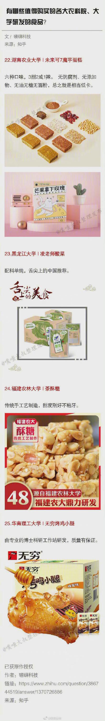 值得|有哪些值得买的各大农科院、大学研发的的健康零食？