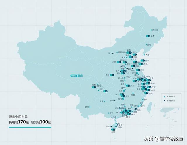 资讯 | 持续完善充、换电布局 蔚来第100座超充站落地重庆