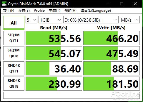 金泰克 C320 256GB SSD评测：骚气靓丽的纯国产SSD