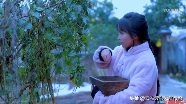 [超级宝妈]李子柒实物表演做红斗篷