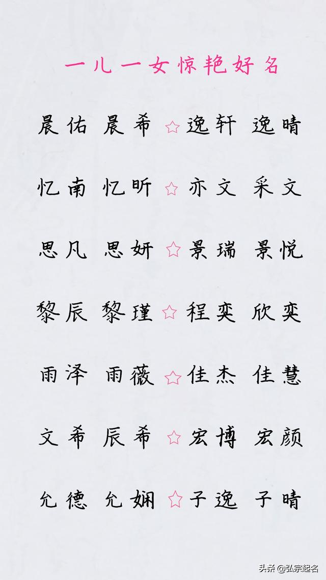 [超级宝妈]一儿一女取惊艳好名，儿女双全，人生足矣